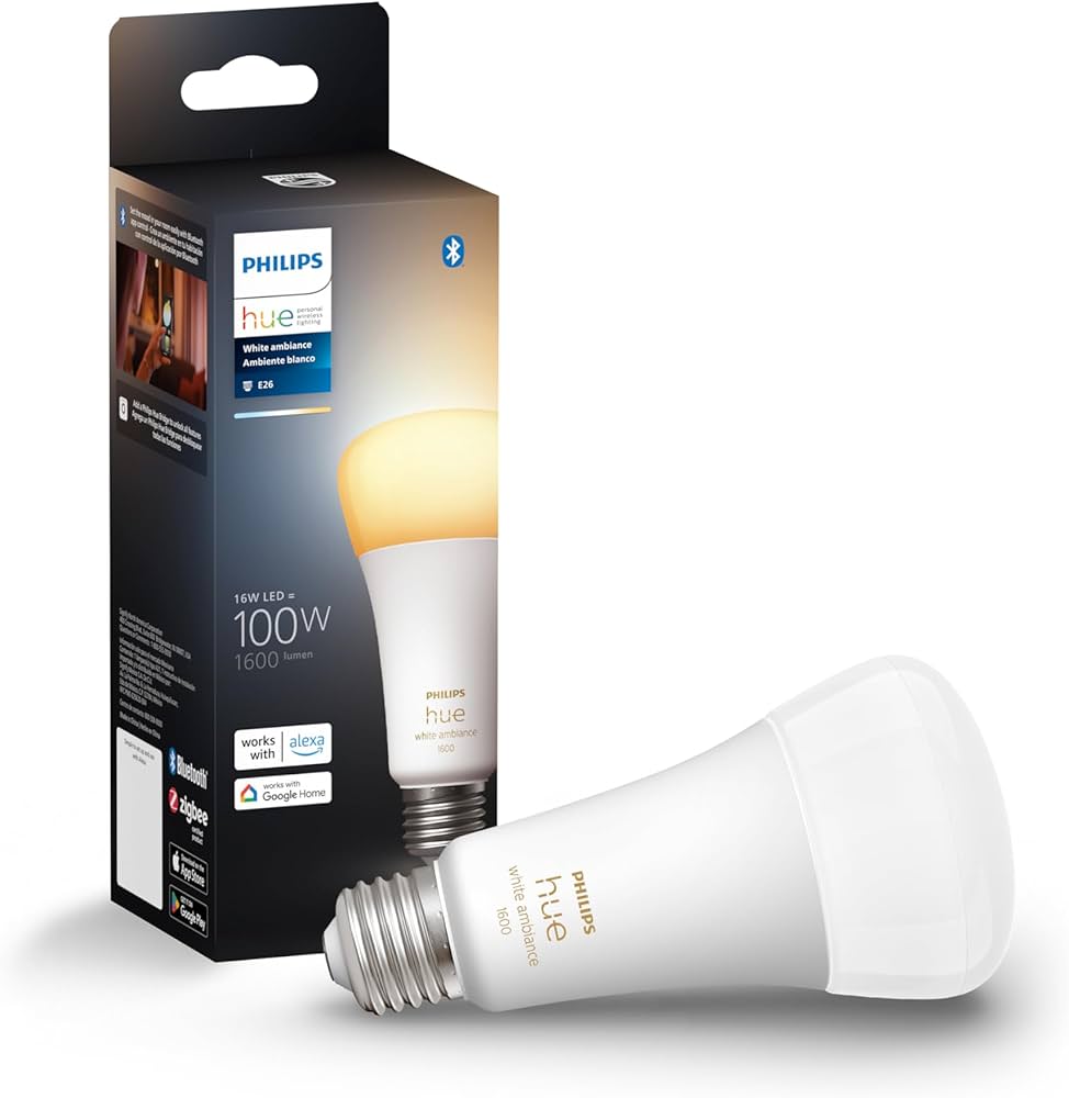 Philips Hue Smart 100W A21 LED Bulb - White Ambiance Warm-to-Cool Philips Hue Smart 100W A21 LED Bulb - White Ambiance Warm-to-Cool